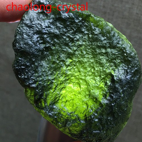 203ct moldavite genuine - genuine, raw